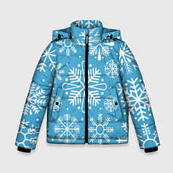 Куртка зимняя для мальчика Snow in blue, цвет: 3D-красный