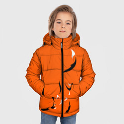 Куртка зимняя для мальчика Рыжая лисица, цвет: 3D-светло-серый — фото 2