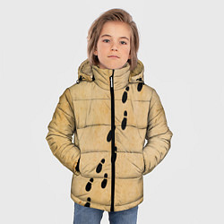 Куртка зимняя для мальчика Следы мародеров на пергаменте, цвет: 3D-светло-серый — фото 2