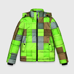 Куртка зимняя для мальчика Артем майнкрафт, цвет: 3D-красный