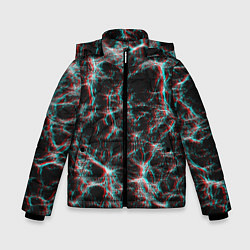 Куртка зимняя для мальчика Сеть нейронов, цвет: 3D-черный