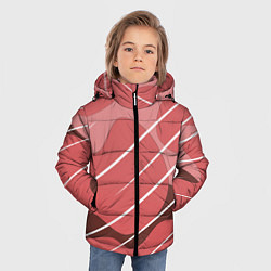 Куртка зимняя для мальчика Абстрактные фигуры, цвет: 3D-черный — фото 2
