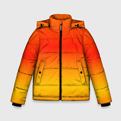 Куртка зимняя для мальчика Переливы оранжевого, цвет: 3D-красный