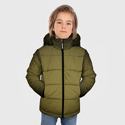 Куртка зимняя для мальчика Градиент хаки, цвет: 3D-черный — фото 2