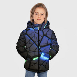 Куртка зимняя для мальчика Светящаяся лава, цвет: 3D-светло-серый — фото 2