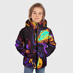 Куртка зимняя для мальчика Космический всплеск, цвет: 3D-красный — фото 2