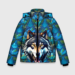 Куртка зимняя для мальчика Волк из джунглей, цвет: 3D-светло-серый