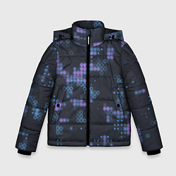 Куртка зимняя для мальчика Текстурная мозайка, цвет: 3D-черный