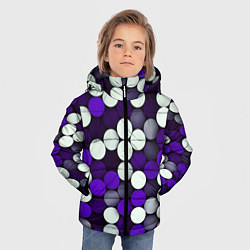 Куртка зимняя для мальчика Мозаика из кругов, цвет: 3D-красный — фото 2