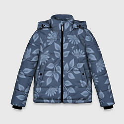 Куртка зимняя для мальчика Цветочный набор с насекомыми, цвет: 3D-черный