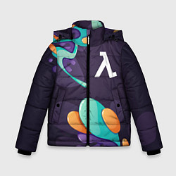 Куртка зимняя для мальчика Half-Life graffity splash, цвет: 3D-черный