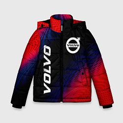 Зимняя куртка для мальчика Volvo красный карбон
