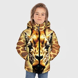 Куртка зимняя для мальчика Жирафа, цвет: 3D-черный — фото 2