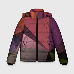 Зимняя куртка для мальчика Разные треугольники и геометрия