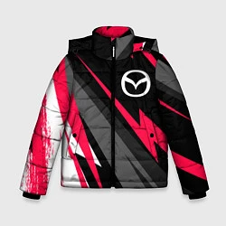 Куртка зимняя для мальчика Mazda fast lines, цвет: 3D-черный