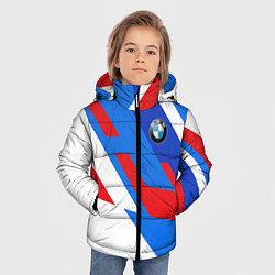 Куртка зимняя для мальчика BMW m colors, цвет: 3D-светло-серый — фото 2
