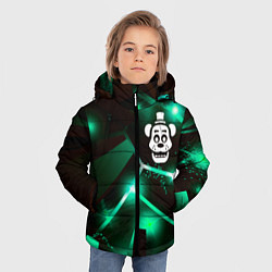 Куртка зимняя для мальчика FNAF разлом плит, цвет: 3D-черный — фото 2