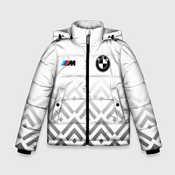 Куртка зимняя для мальчика BMW m power - белый, цвет: 3D-красный