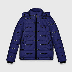 Куртка зимняя для мальчика Вот Это Да Синий, цвет: 3D-красный