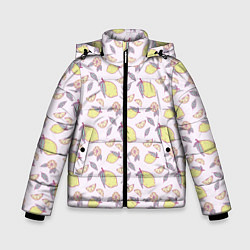 Зимняя куртка для мальчика Лимоны паттерн