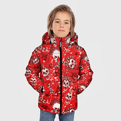 Куртка зимняя для мальчика Панк - анархист, цвет: 3D-светло-серый — фото 2