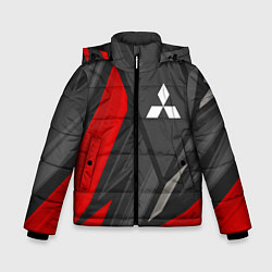 Куртка зимняя для мальчика Mitsubishi sports racing, цвет: 3D-черный