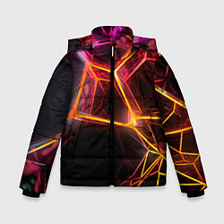 Куртка зимняя для мальчика Неоновая конструкция, цвет: 3D-светло-серый
