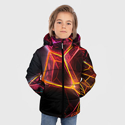 Куртка зимняя для мальчика Неоновая конструкция, цвет: 3D-светло-серый — фото 2