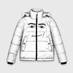Куртка зимняя для мальчика Одежда Man Face Roblox, цвет: 3D-светло-серый