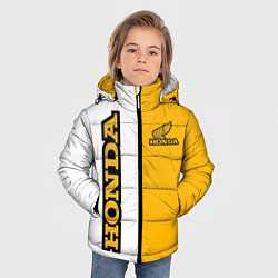 Куртка зимняя для мальчика Honda sign, цвет: 3D-светло-серый — фото 2
