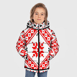 Куртка зимняя для мальчика Удмуртский стиль, цвет: 3D-черный — фото 2