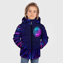 Куртка зимняя для мальчика Fiat neon speed lines, цвет: 3D-черный — фото 2