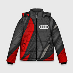 Куртка зимняя для мальчика Audi sports racing, цвет: 3D-черный