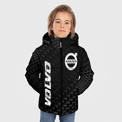 Куртка зимняя для мальчика Volvo карбоновый фон, цвет: 3D-черный — фото 2