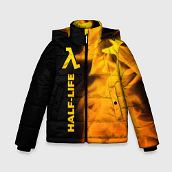 Зимняя куртка для мальчика Half-Life - gold gradient: по-вертикали