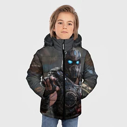 Куртка зимняя для мальчика Gears of war Клейтон Кармайн, цвет: 3D-черный — фото 2