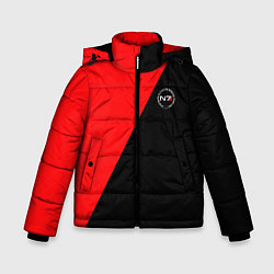 Куртка зимняя для мальчика Mass Effect n7 game computer, цвет: 3D-черный