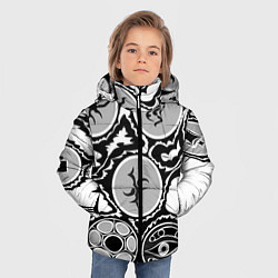 Куртка зимняя для мальчика Рисунок тушью, цвет: 3D-светло-серый — фото 2