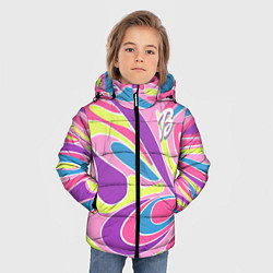 Куртка зимняя для мальчика Barbie Totally Hair - ретро костюм, цвет: 3D-черный — фото 2