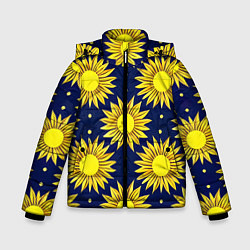 Зимняя куртка для мальчика Солнечный паттерн