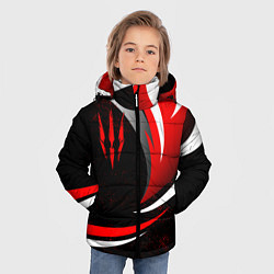 Куртка зимняя для мальчика Ведьмак - спортивная униформа, цвет: 3D-красный — фото 2