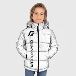 Куртка зимняя для мальчика Need for Speed glitch на светлом фоне: по-вертикал, цвет: 3D-черный — фото 2