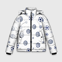 Куртка зимняя для мальчика Balls, цвет: 3D-светло-серый