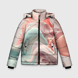Куртка зимняя для мальчика Нюдовый всплеск, цвет: 3D-светло-серый