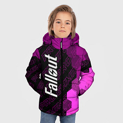 Куртка зимняя для мальчика Fallout pro gaming: по-вертикали, цвет: 3D-черный — фото 2