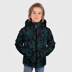 Куртка зимняя для мальчика Соник паттерн, цвет: 3D-светло-серый — фото 2