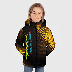 Куртка зимняя для мальчика Black yellow cyberpunk phantom liberty, цвет: 3D-красный — фото 2