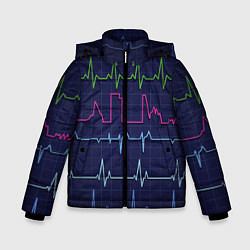 Куртка зимняя для мальчика Color pulse, цвет: 3D-черный
