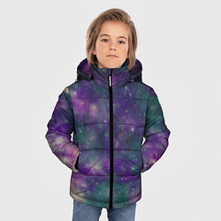 Куртка зимняя для мальчика Космос День и ночь, цвет: 3D-светло-серый — фото 2