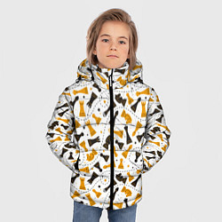 Куртка зимняя для мальчика Шахматные фигуры - Chess, цвет: 3D-красный — фото 2